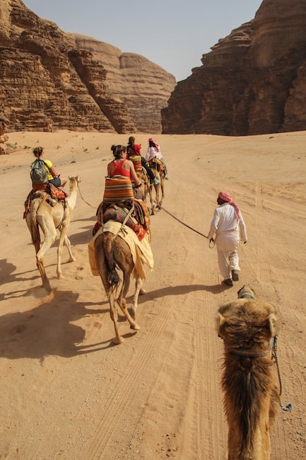 falling off a camel